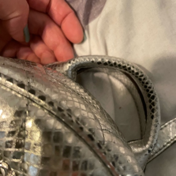 Michael Kors Metallic Silver Mini Backpack - Picture 6 of 7